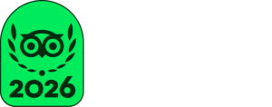 Tripadvisor TC Badge + Travelers’ Choice Left Aligned White L