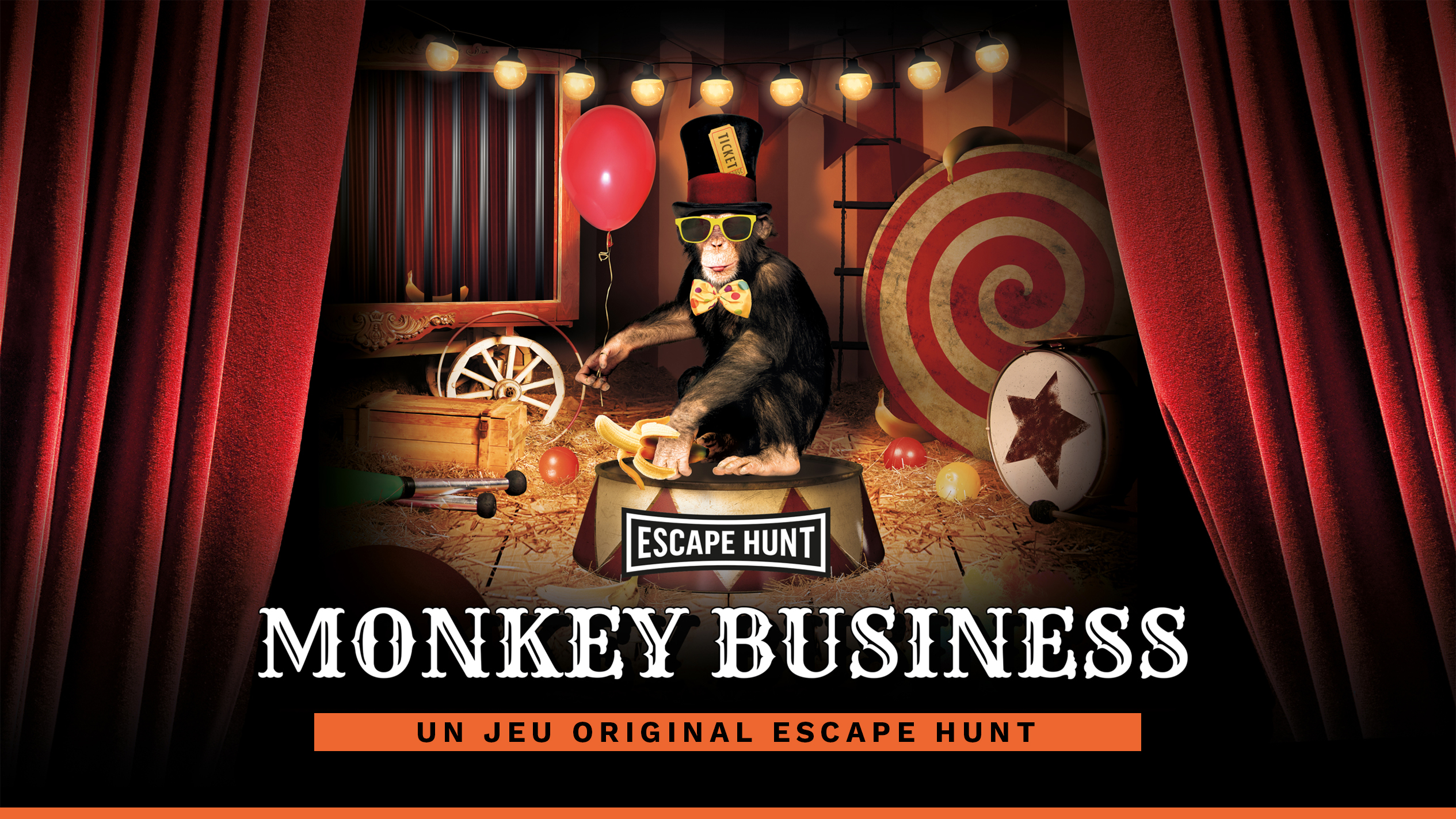Escape Game Bruxelles monkey business bannière