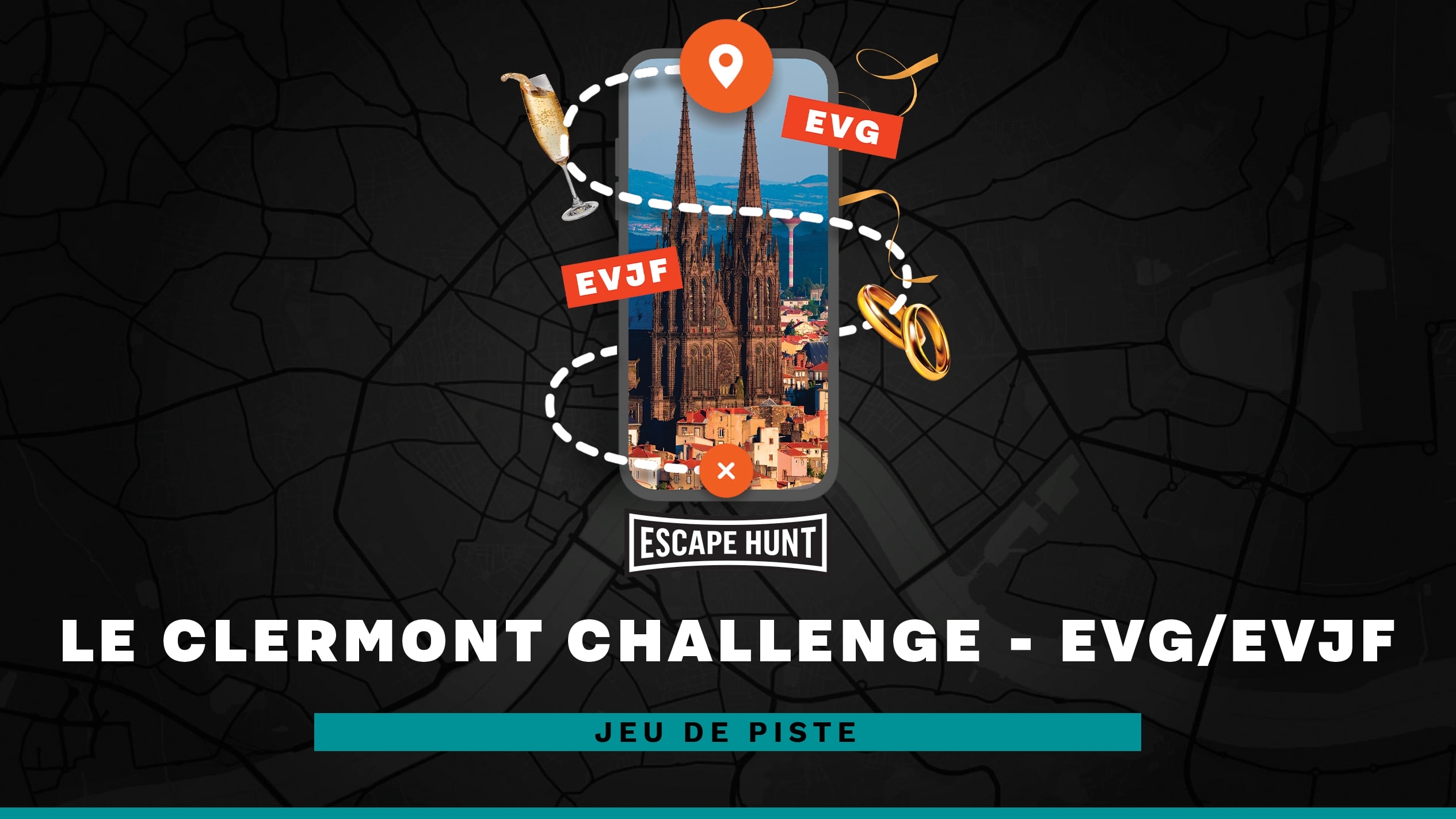 Escape Hunt Clermont Ferrand - urban quest jeu de piste à clermont ferrand - spécial EVG EVJF